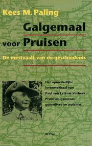 Galgemaal voor Pruisen by Kees M. Paling