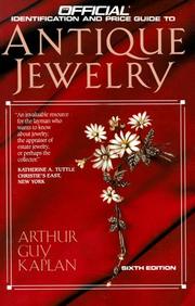 Cover of: Antique Jewelry: 6th Edition (Official Price Guide to Antique Jewelry)