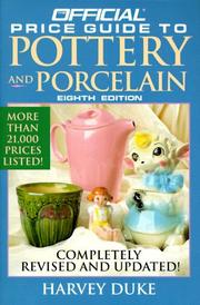 Cover of: Official Price Guide to Pottery and Porcelain: 8th Edition (Official Price Guide to Pottery and Porcelain)