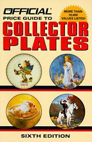 Cover of: Official Price Guide to Collector Plates by Rinker Enterprises Staff