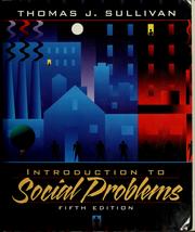 Cover of: Introduction to social problems
