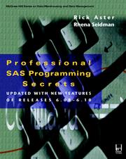 Professional SAS programming secrets by Rick Aster