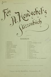 Cover of: Aus A. Hendschel's Skizzenbuch