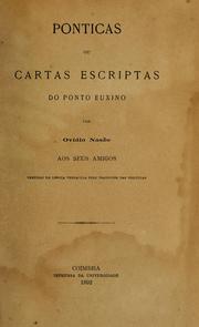 Cover of: Ponticas: ou, Cartas escriptas do Ponto xenio