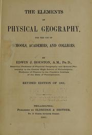 Cover of: The elements of physical geography