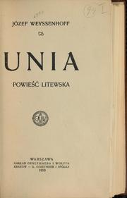 Cover of: Unia: powieść litewska
