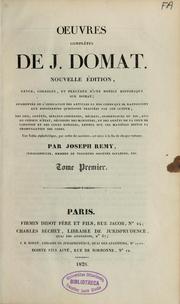 Cover of: Oeuvres complétés de J. Domat by Jean Domat