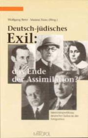 Cover of: Deutsch-jüdisches Exil: Das Ende der Assimilation?: Identitätsprobleme deutscher Juden in der Emigration