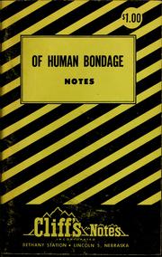 Cover of: Of human bondage by Frank B. Huggins