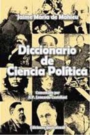Cover of: Diccionario de ciencia política