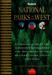 Cover of: Fodor's National parks of the West by Amy McConnell