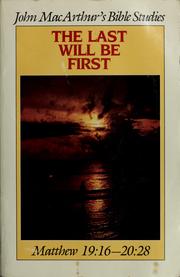 Cover of: The last will be first