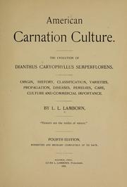 Cover of: American carnation culture | Levi Leslie Lamborn
