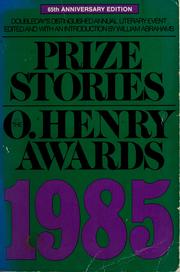 Cover of: Prize stories 1985 by William Miller Abrahams