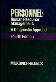 Cover of: Personnel/human resource management: a diagnostic approach