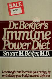 Cover of: Dr. Berger's Immune power diet