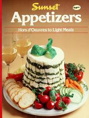 Cover of: Appetizers by by the editors of Sunset Books and Sunset magazine.