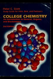 Cover of: Study guide for Hein, Best, and Pattison's College Chemistry: an introduction to general, organic, and biochemistry, third edition