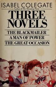 Cover of: Three novels by Isabel Colegate, Isabel Colegate