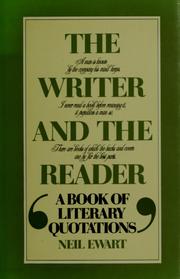 Cover of: The writer and the reader: a book of literary quotations