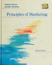 Cover of: Principles of marketing