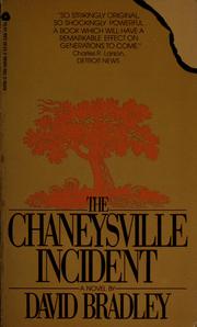 Cover of: The Chaneysville incident