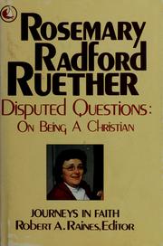 Cover of: Disputed questions by Rosemary Radford Ruether