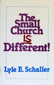 Cover of: The small church is different!