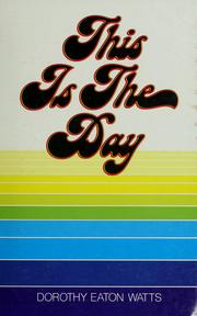 Cover of: This is the day