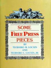 Cover of: Some Free Press pieces