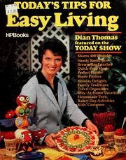 Cover of: Today's Tips for Easy Living by Dian Thomas