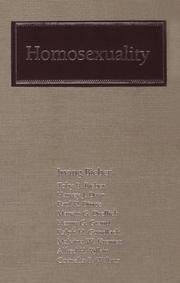 Cover of: Homosexuality: a psychoanalytic study
