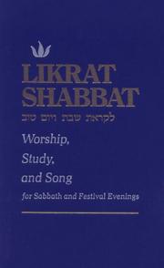 Cover of: [Liḳrat Shabat ṿe-Yom ṭov] = by Sidney Greenberg