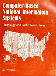 Cover of: Computer-based national information systems by 