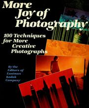 Cover of: More joy of photography by Eastman Kodak Company