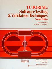 Tutorial, software testing & validation techniques by William E. Howden