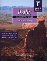 Cover of: Italic Handwriting Series Book F