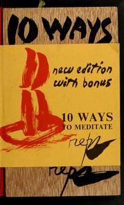 Cover of: Ten Ways to Meditate