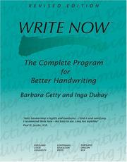 Cover of: Write now: the complete program for better handwriting