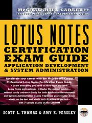 Cover of: Lotus Notes certification by Scott L. Thomas