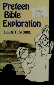 Cover of: Preteen Bible exploration