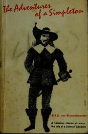 Cover of: The adventures of a simpleton by Hans Jakob Christoffel von Grimmelshausen