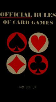 Cover of: The official rules of card games by U.S. Playing Card Co
