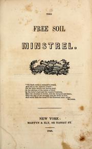 Cover of: The Free Soil minstrel