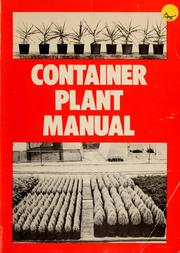Cover of: Container Plant Manual (172p)