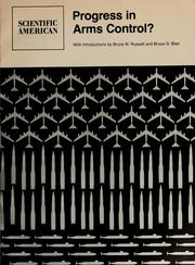 Cover of: Progress in arms control?: Readings from Scientific American