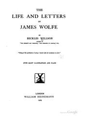 Cover of: The life and letters of James Wolfe by Willson, Beckles