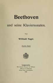 Cover of: Beethoven und seine klaviersonaten
