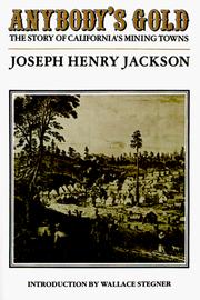 Anybody's gold by Joseph Henry Jackson