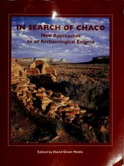 Cover of: In search of Chaco by David Grant Noble